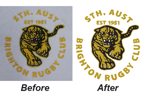 Vector Digitizing Service 4 T-shirt / uniform monogram digitizing